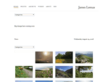 Tablet Screenshot of jameslomax.com